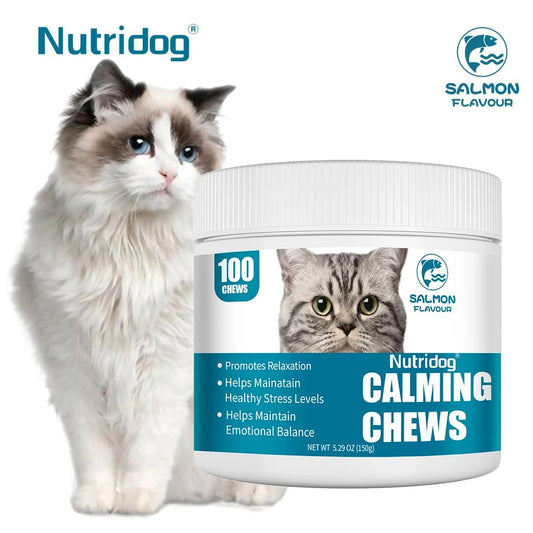 Cat Calming Chews – Anxiety & Stress Relief Treats