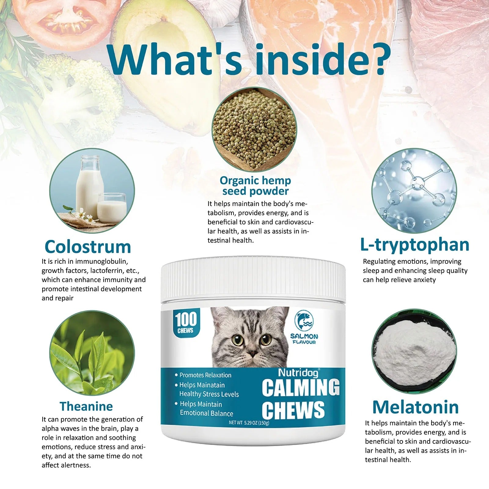 Cat Calming Chews – Anxiety & Stress Relief Treats