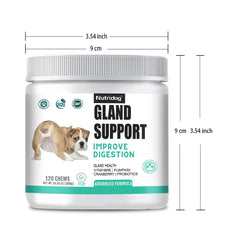 Dog Anal Gland Support – Fiber & Salmon Chews for Relief