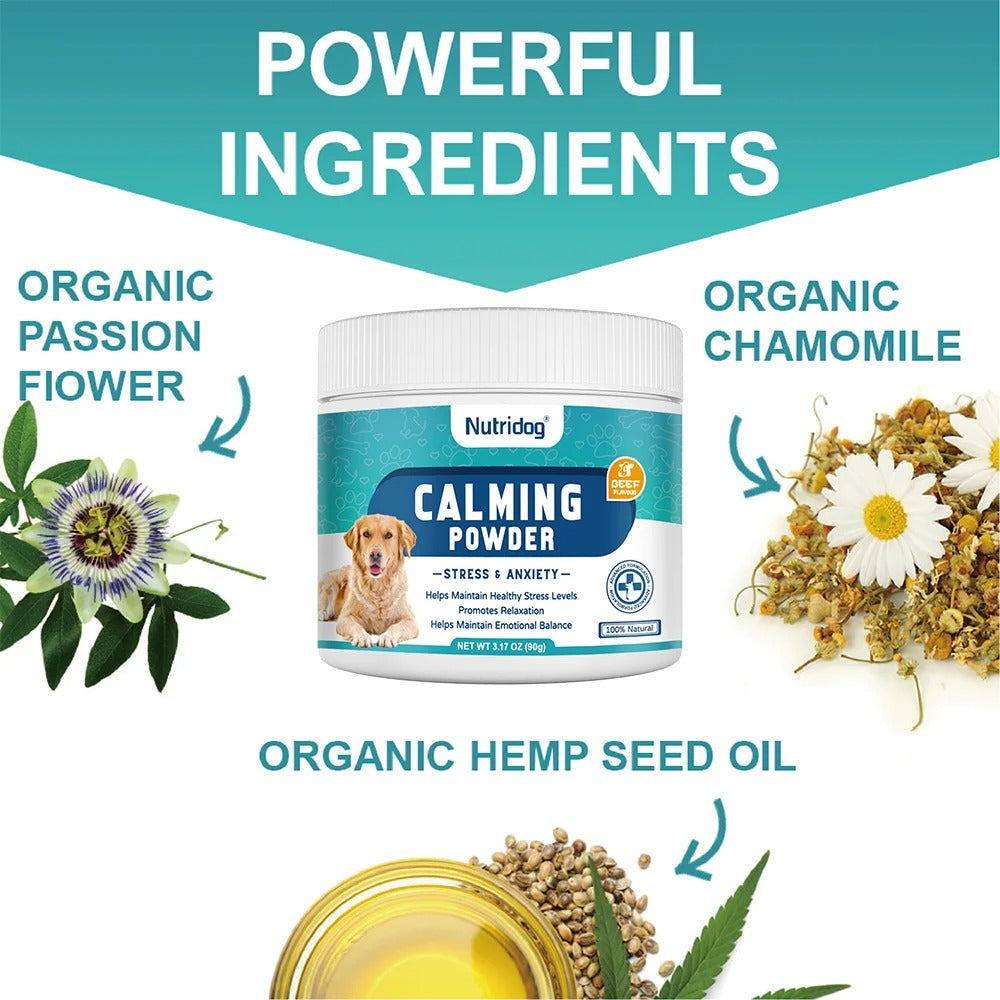 Dog Calming Powder – Anxiety, Stress & Sleep Support