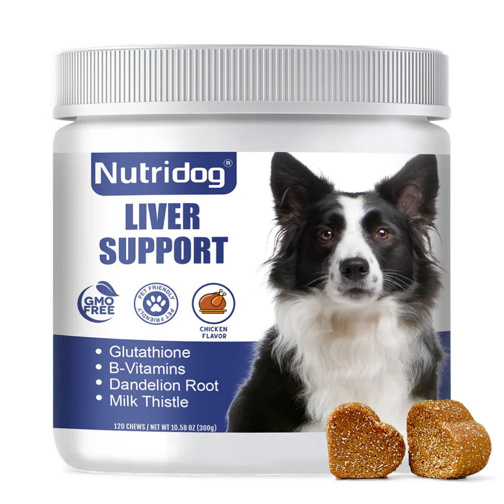 Dog Liver Support Chews – Detox & Milk Thistle Formula