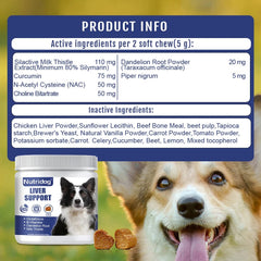 Dog Liver Support Chews – Detox & Milk Thistle Formula