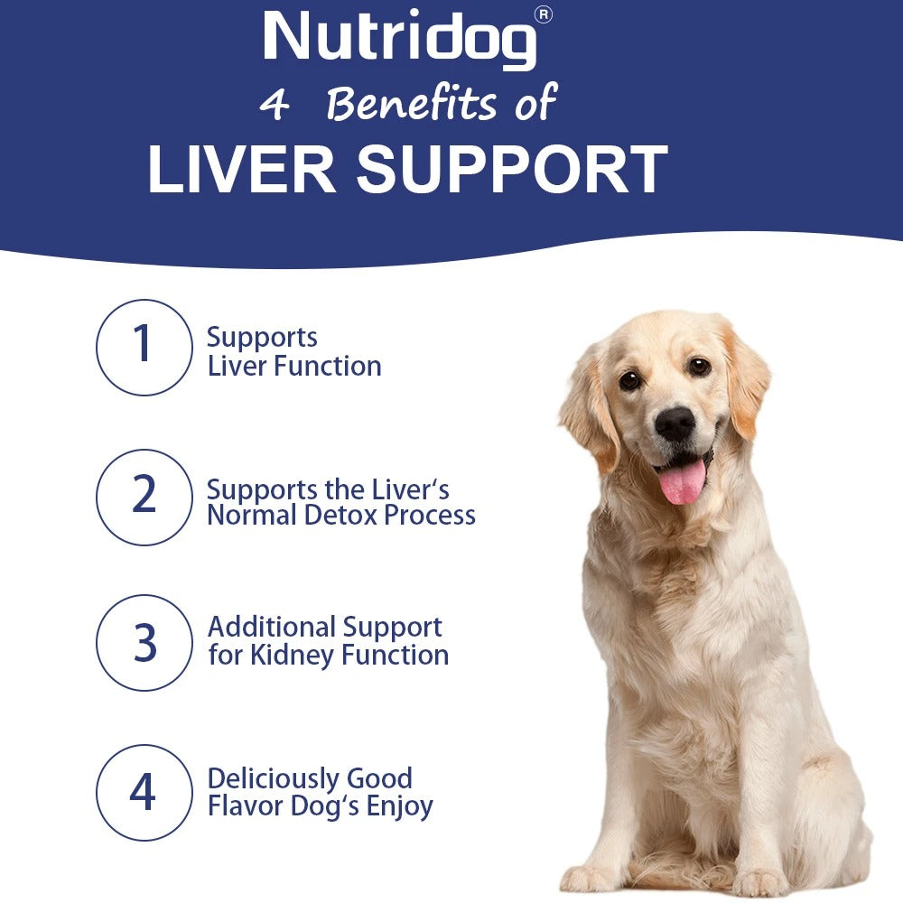 Dog Liver Support Chews – Detox & Milk Thistle Formula
