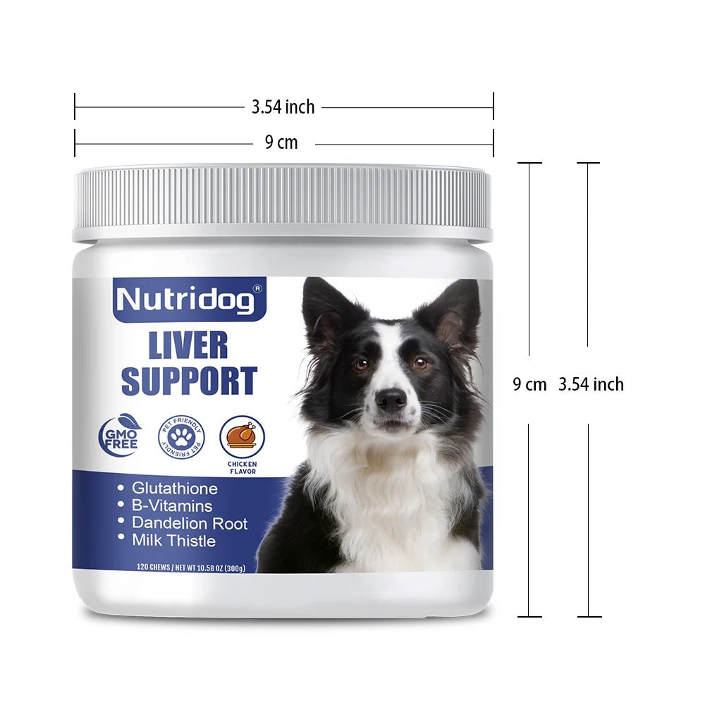 Dog Liver Support Chews – Detox & Milk Thistle Formula