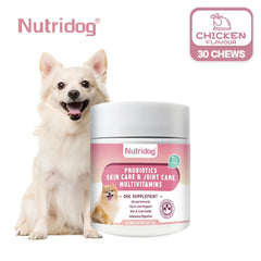 Dog Multivitamin Chews Probiotics, Joint & Immune Support
