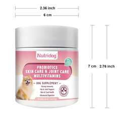 Dog Multivitamin Chews Probiotics, Joint & Immune Support