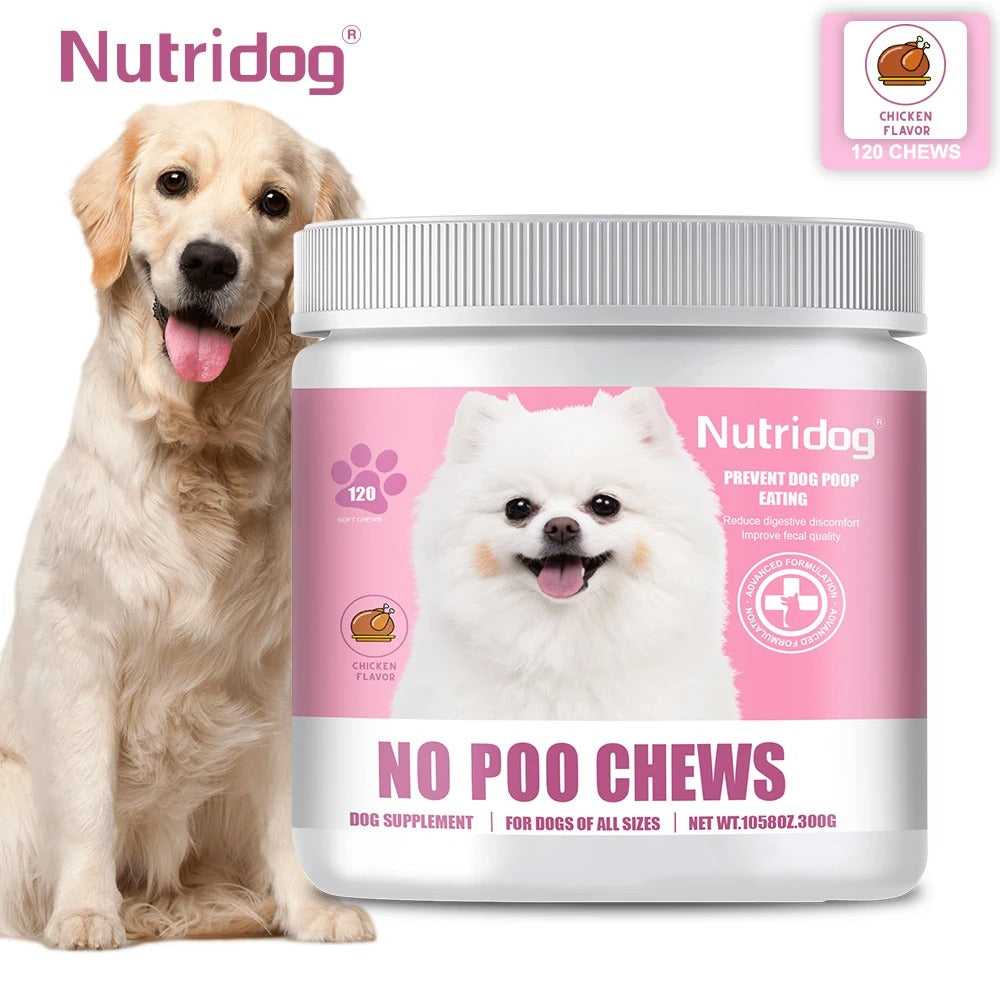 Dog No Poo Chews – Stop Poop Eating & Support Gut Health
