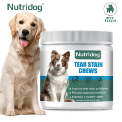 Dog Tear Stain Chews – Cranberry, Omega-3 & Eye Health Support