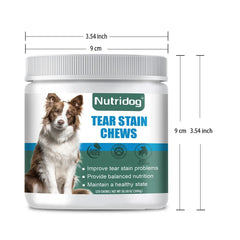 Dog Tear Stain Chews – Cranberry, Omega-3 & Eye Health Support