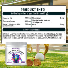 Dog Turmeric Chews – Anti-Inflammatory Joint & Mobility Support