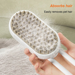 SteamSpray Pet Grooming Brush – 3-in-1 Steam & Hair Removal