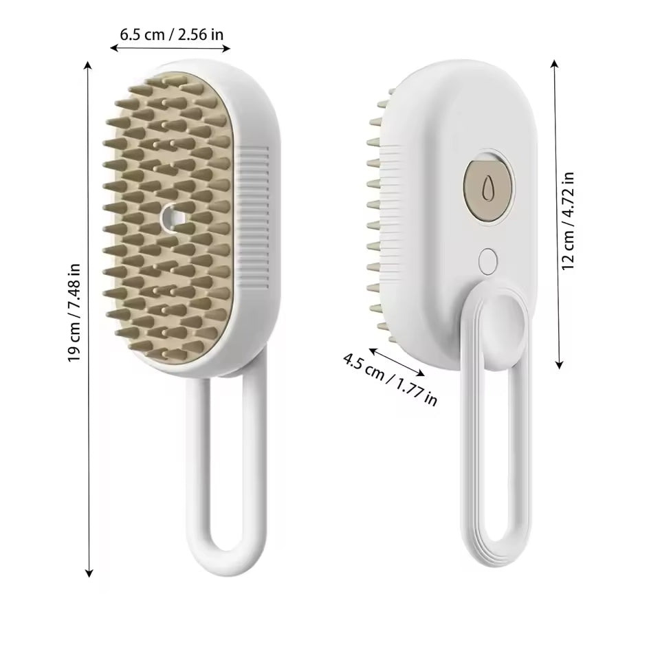 SteamSpray Pet Grooming Brush – 3-in-1 Steam & Hair Removal